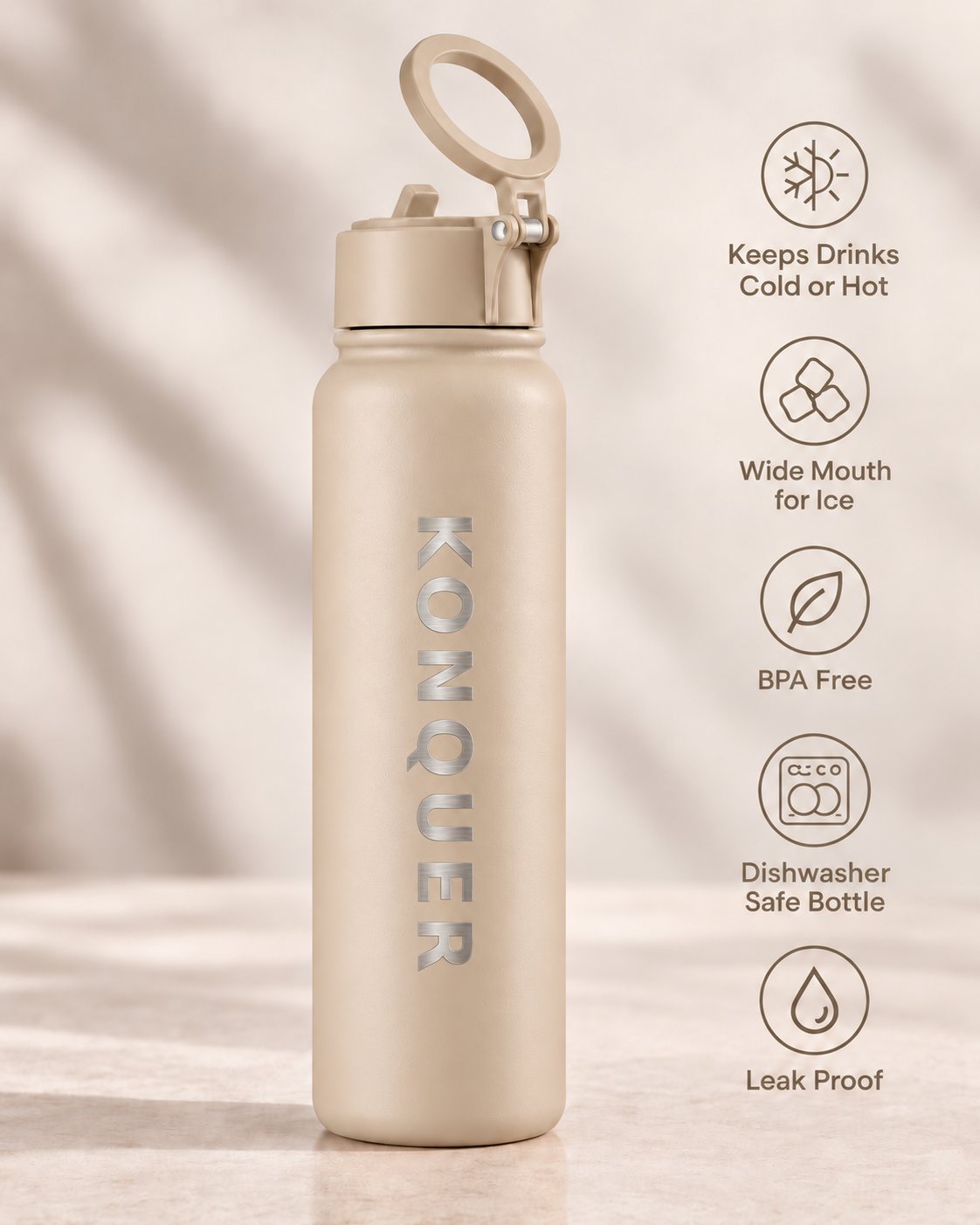Konquer Magnetic Water Bottle 700 ml