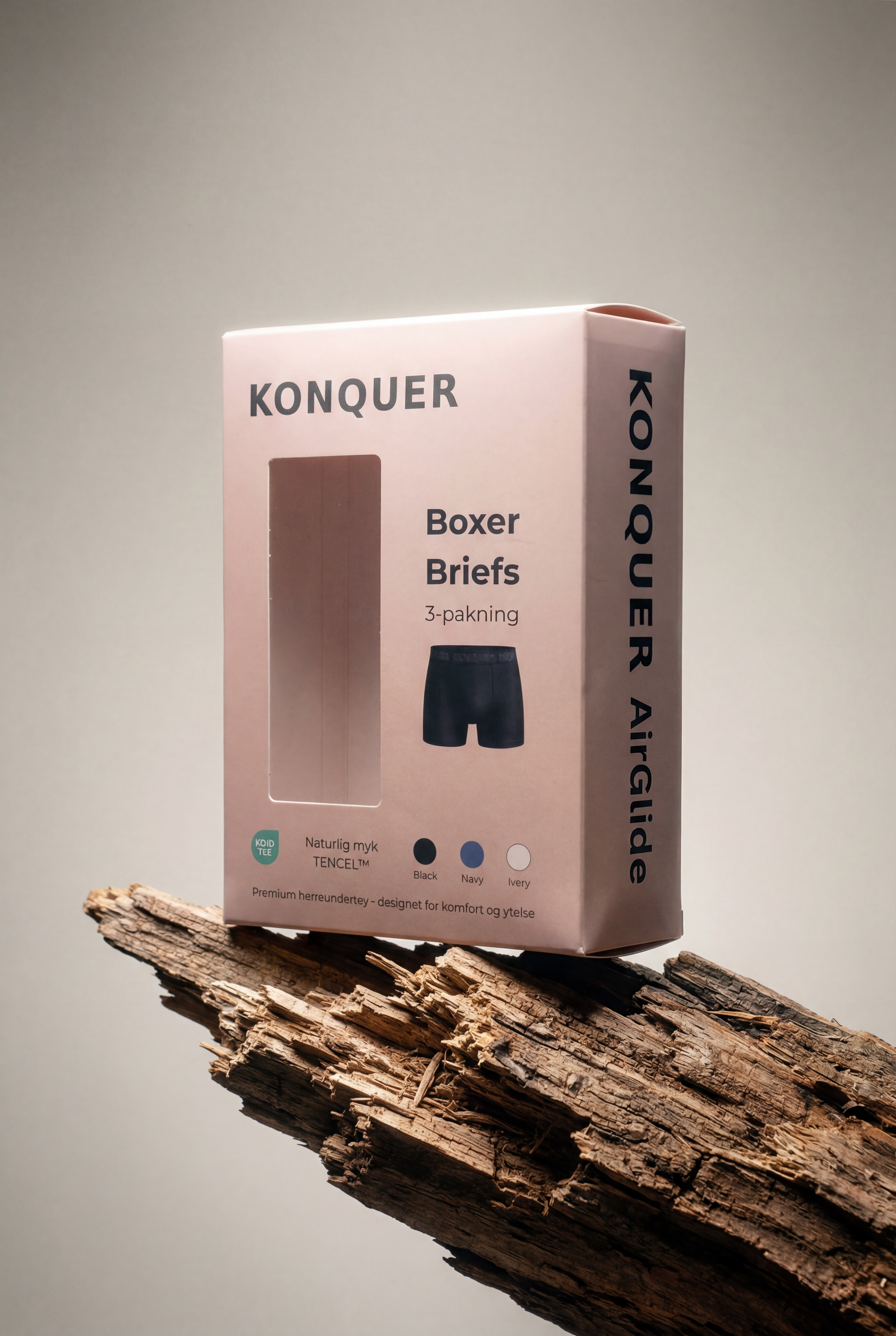 Konquer AirGlide Boxer Brief - Tencel®, 3-pack