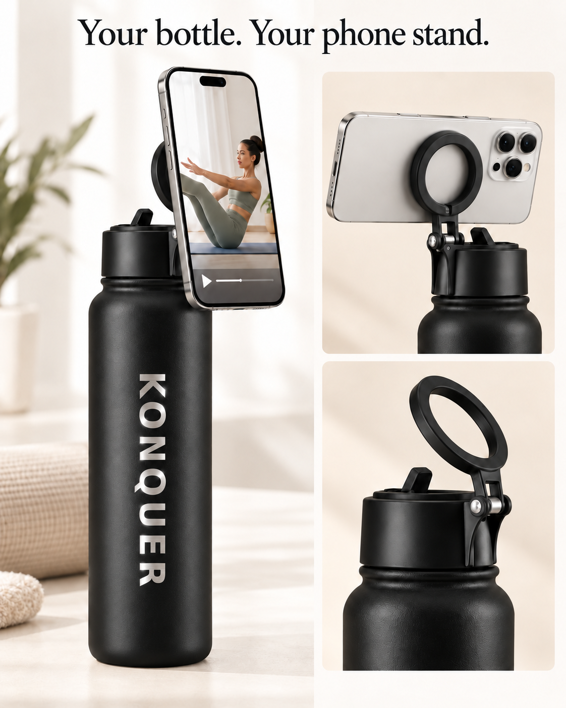 Konquer Magnetic Water Bottle 700 ml